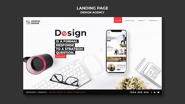 Design Agency Landing Page Template