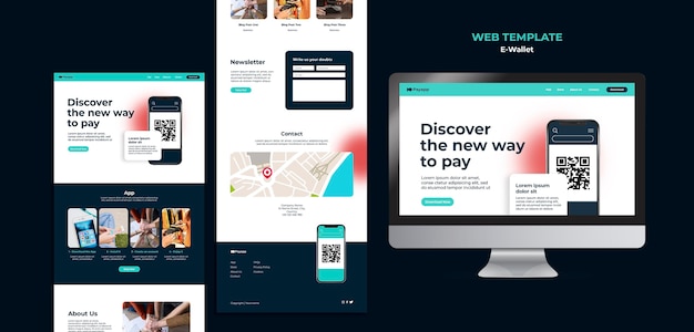 Ewallet Web Template Design – Free Download