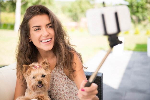 Taking a selfie with my little puppies – Free Stock Photo for Download