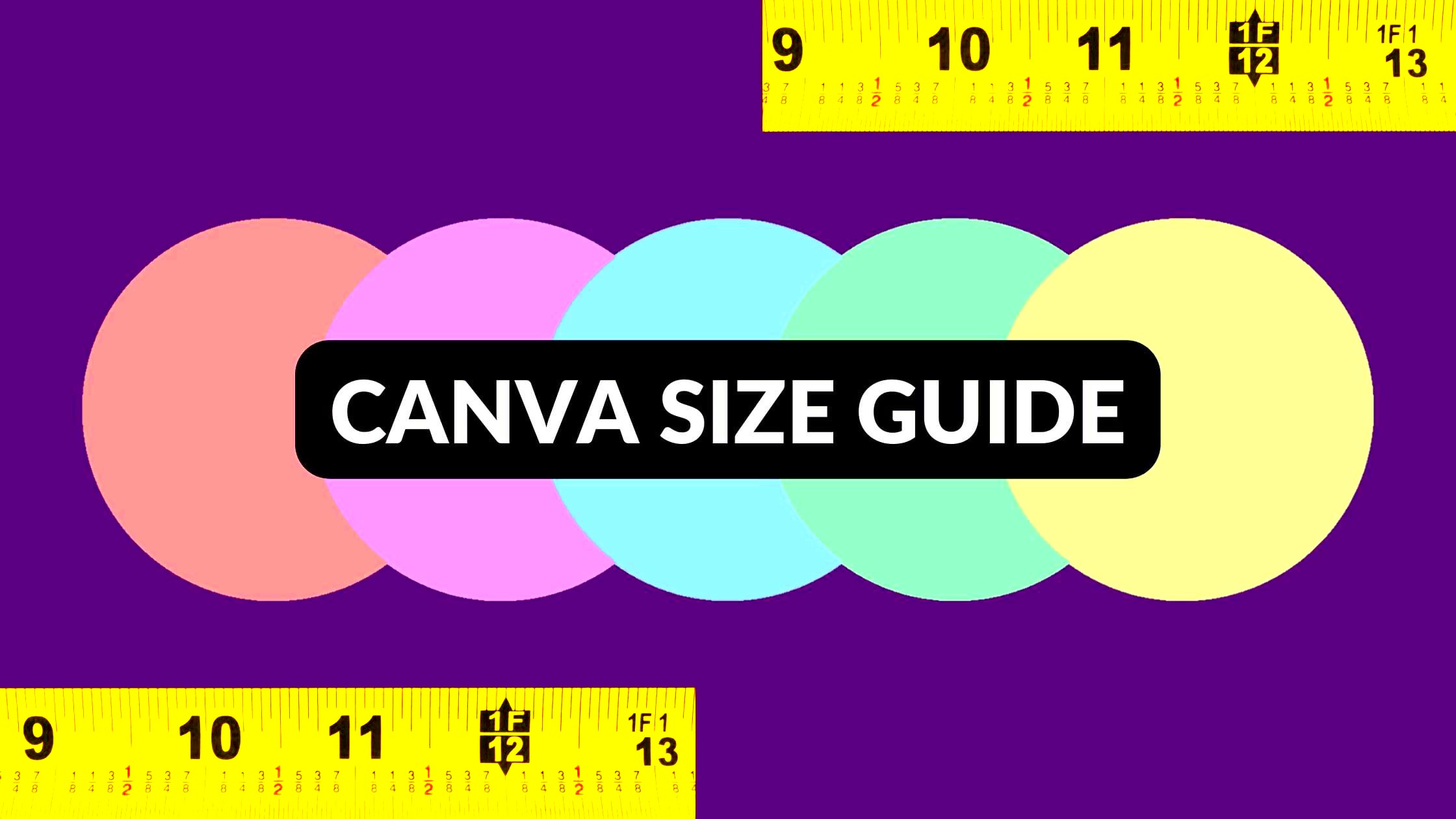 Canva Size Guide Blogging Guide