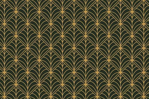 Flat design art deco pattern – Free Download