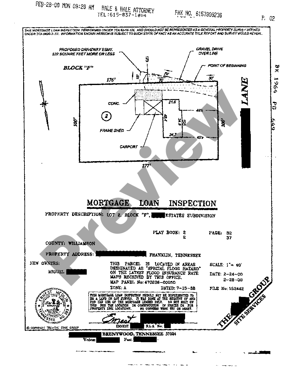 Tennessee Driveway Easement Laws With Parents US Legal Forms