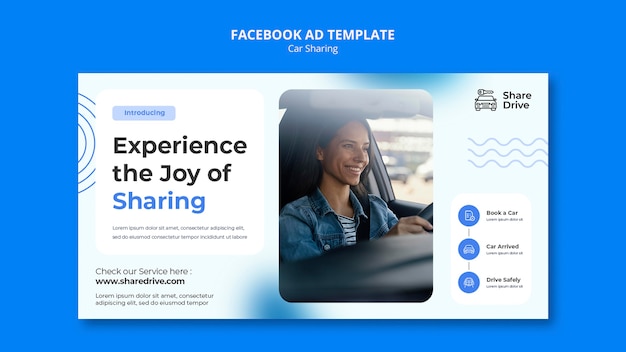 Flat Design Car Sharing Template