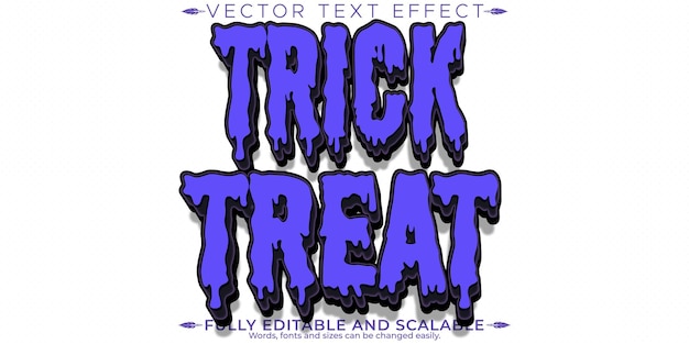 Editable Halloween Text Effect: Spooky and Trick or Treat Font Style