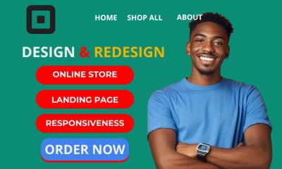 I will redesign your website design and online store