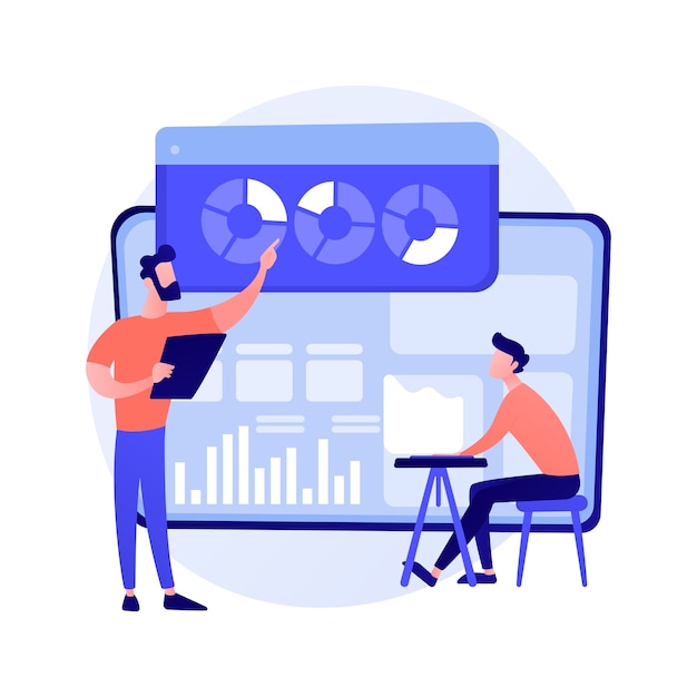 Financial Administration and Statistics Data Analysis with Circular Diagram