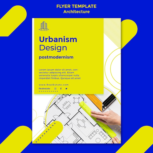 Flat Design Architecture Template – Free Download