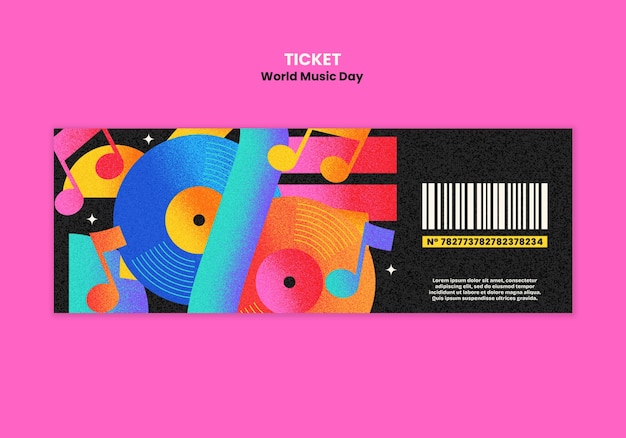 World Music Day Template Design – Free Download