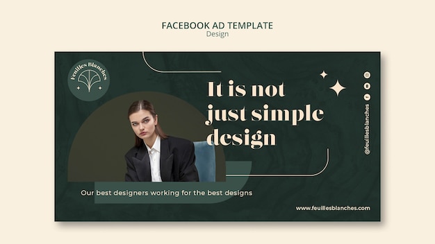 Fashion Design Facebook Ad Template