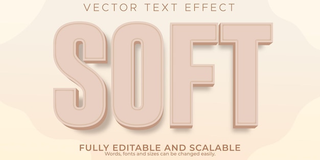 Cream Color Text Effect: Editable Trend 2022 with Soft Text Style