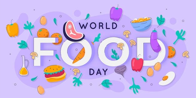 World Food Day Concept – Free Download Vector Templates