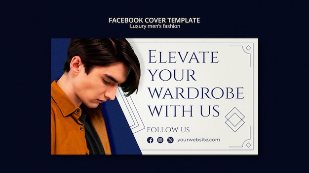 Luxury Men’s Fashion Facebook Cover Template