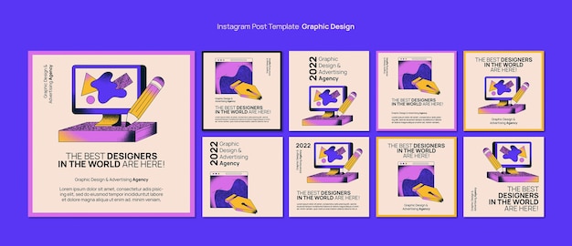 Flat Design Graphic Design Template