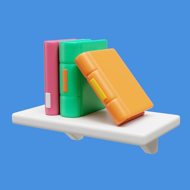 3d Illustration for Reading with Book Essential