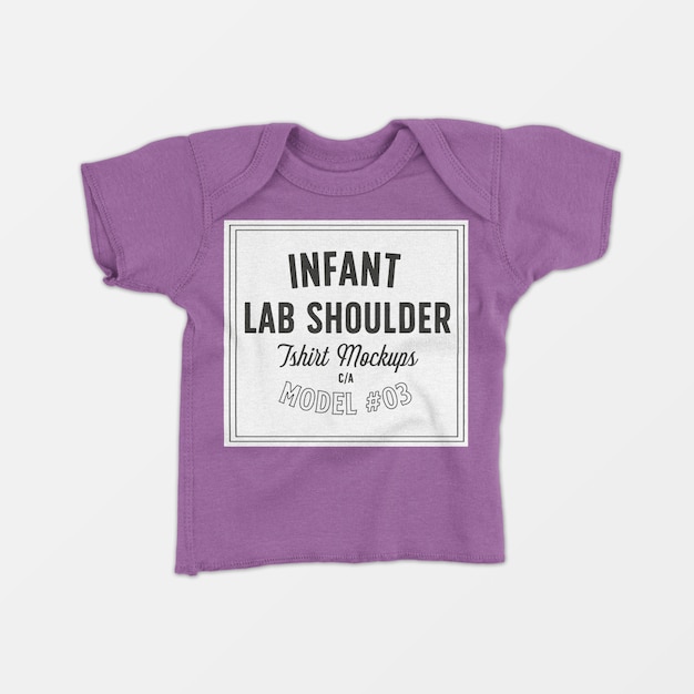 Infant Lap Shoulder T-Shirt Mockup 03 – Free Download