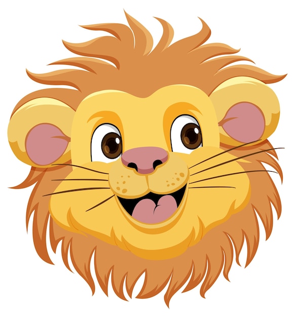 Cute Lion Cartoon Character Free Download