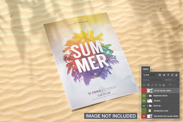 Folded Flyer Mockup – Free Download