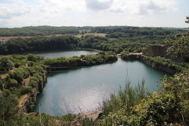 Beautiful Lake in Bornholm Island