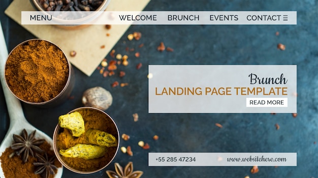 Indian Food Landing Page Template