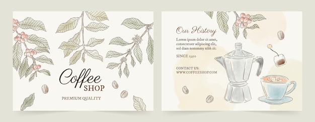 Texture Coffee Plantation Brochure Template