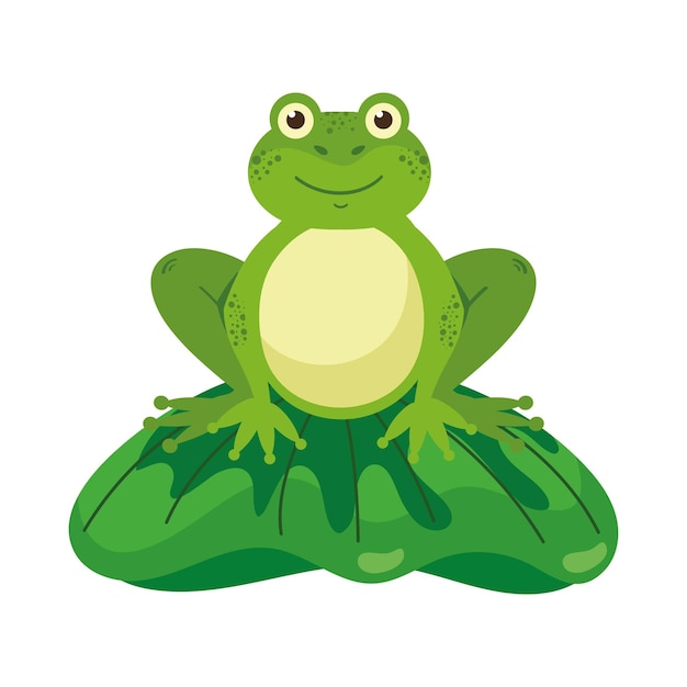 Smiling Toad Sitting – Free Download Vector Templates