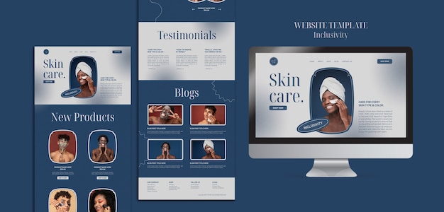 Skincare Routine Website Template – Download for Free