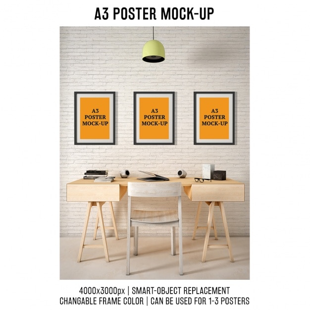 Posters Mock Up Design Templates for Free Download