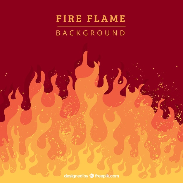 Fire Background Vector Template