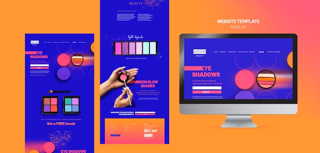 Neon Type Website Template