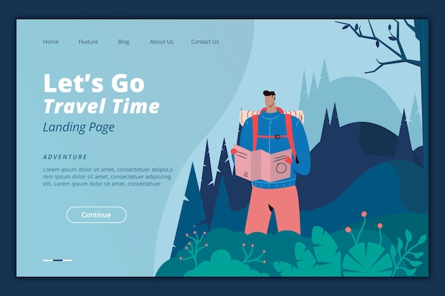 Beautiful Travel Landing Page