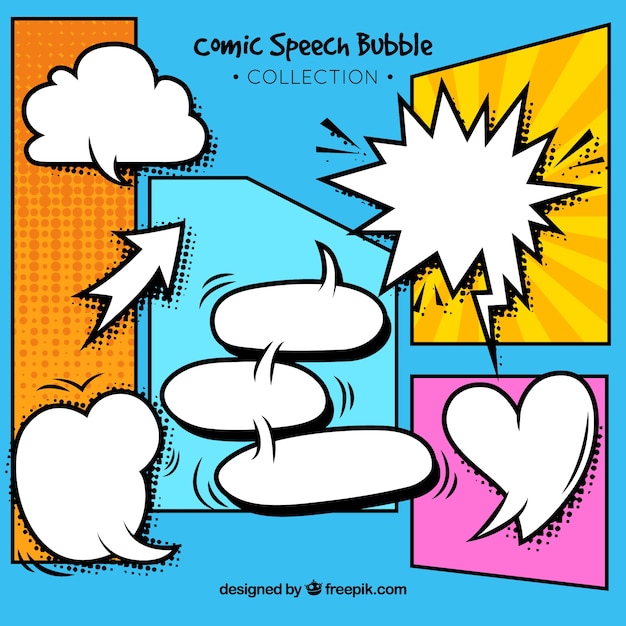 Comic Style Speech Bubbles Collection – Free Download