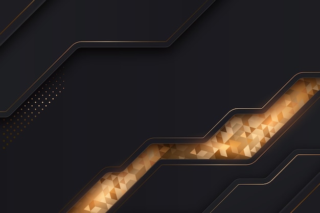 Gradient Black Background with Golden Textures