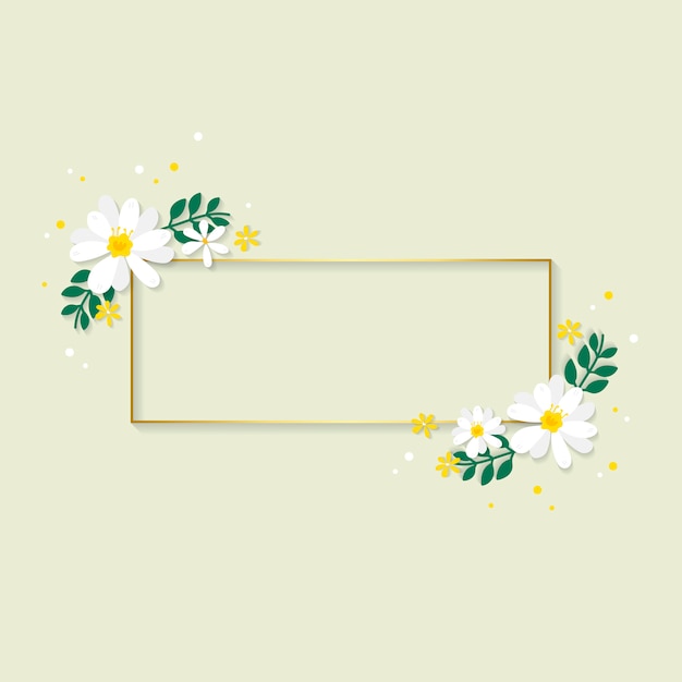 Spring Floral Frame Illustration – Free Download