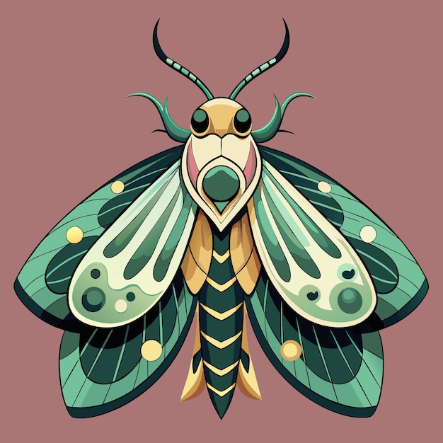 Moth Vector Graphics Illustration: Free Download EPS Source File Format for Lossless Scaling Icon Design