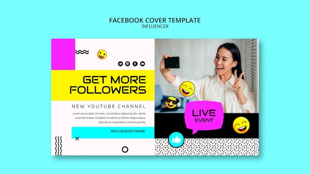 Flat Design Influencer Template – Free Download