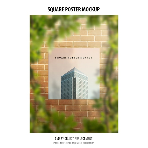 Square Poster Mockup