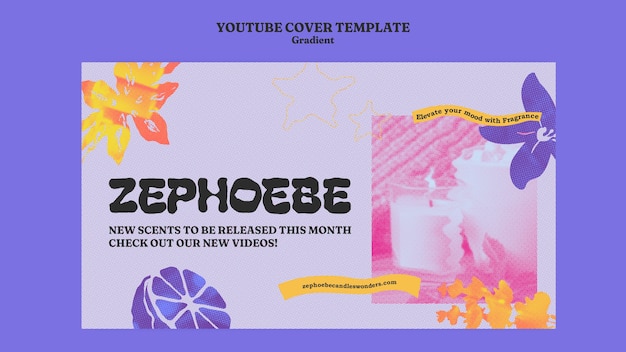 Gradients Candle YouTube Cover Template