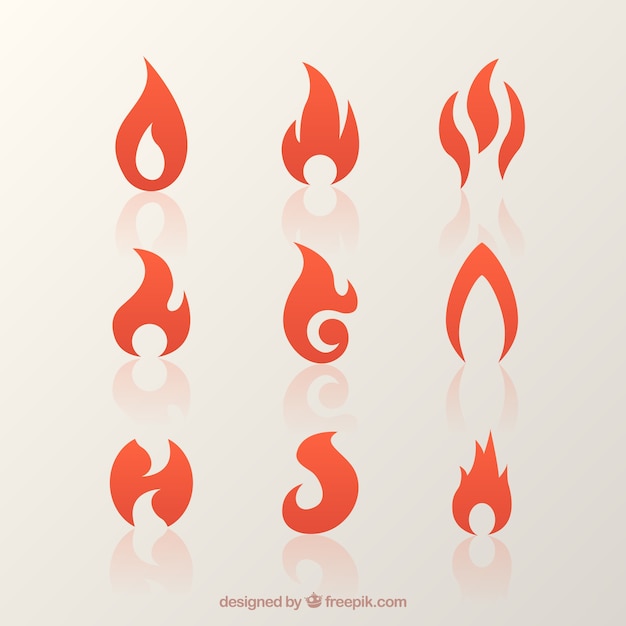 Abstract red fire flames – Free Download