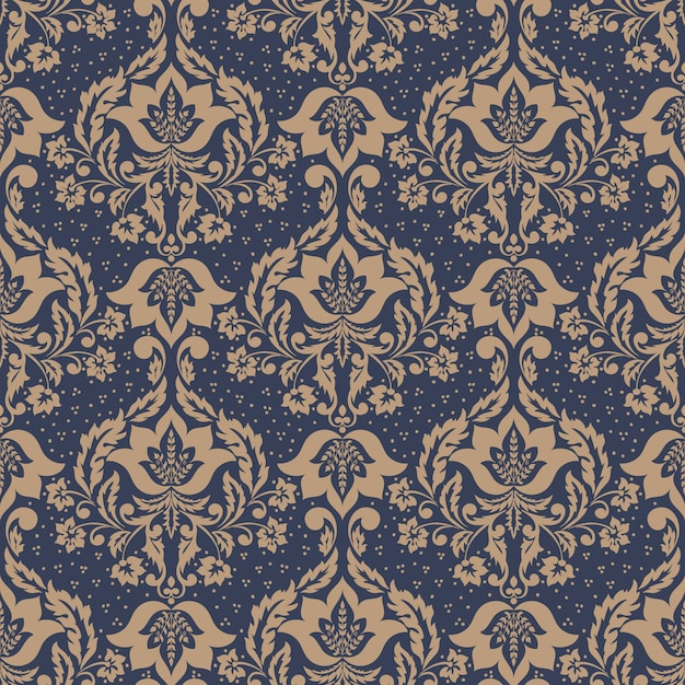 Damask Seamless Pattern Free Download