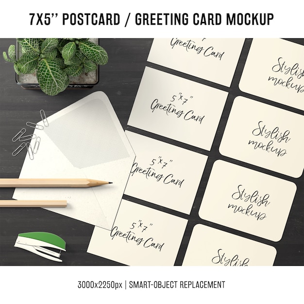 Greeting Card Mockup Free Download