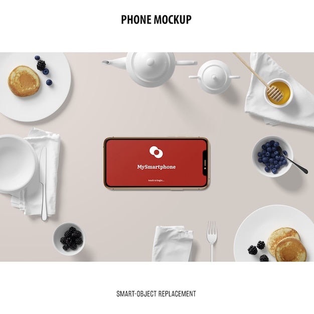 Phone screen mockup PSD Templates for free download