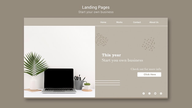 PSD Templates for Creating Your Own Business Landing Page