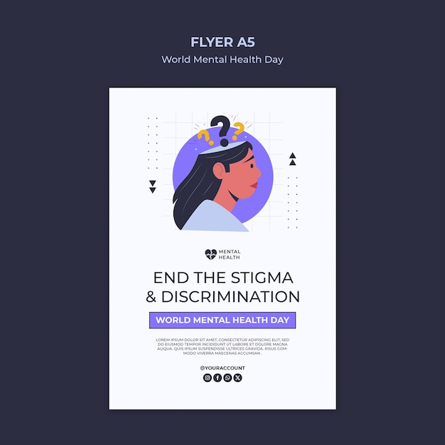 World Mental Health Day Template Design