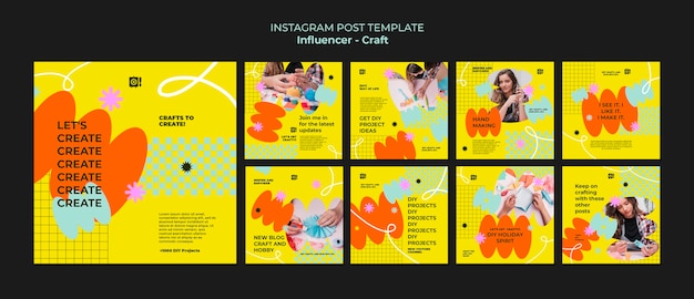 PSD Templates for Influencer Lifestyle Instagram Posts | Free Download