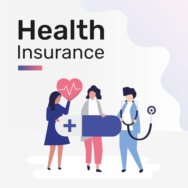 Health Insurance Template for Social Media Post