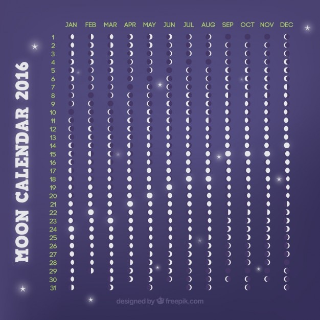 Purple Moon Calendar 2016