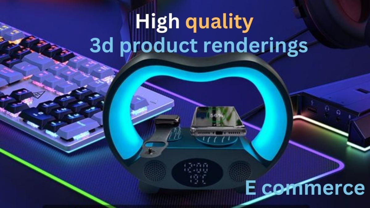 I will do high quality 3d product renderings for e commerce website