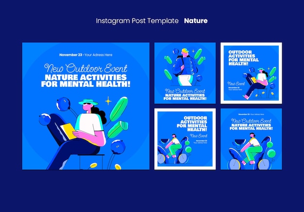 Flat Design Nature Template