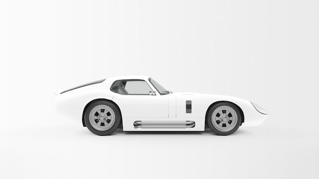 PSD Template: White Sport Car