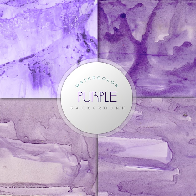 Purple Watercolor Background Collection – Free Download